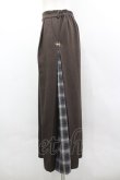 画像2: axes femme / チェック切替ワイドパンツ F ブラウン I-26-03-30-076-AX-BL-TE-ZI (2)