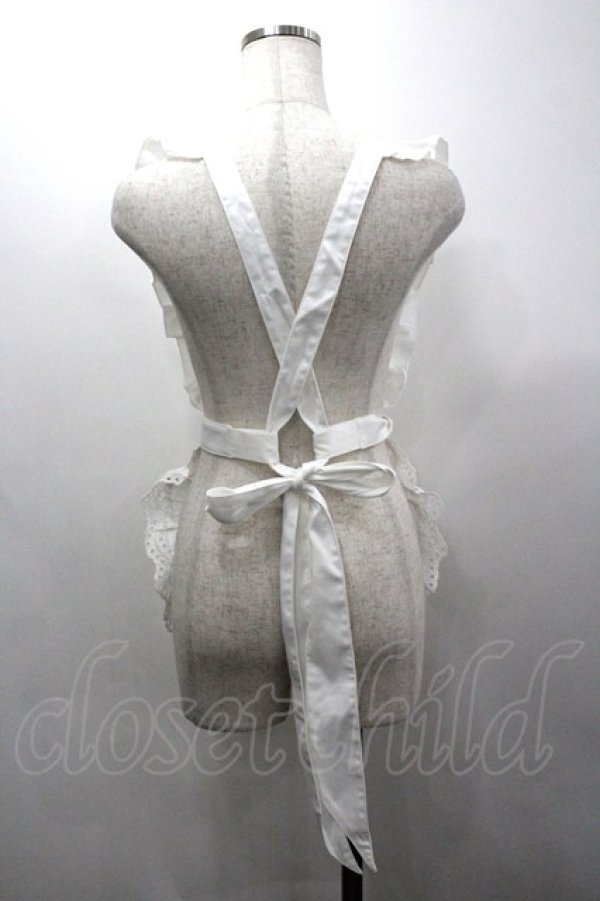 画像2: To Alice / レースエプロン  白 I-26-03-30-077-LO-ZA-SA-ZI (2)