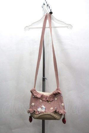 画像: PINK HOUSE / スイーツスプリングバニーモチーフニットポシェット  ピンク I-26-03-30-078-LO-BG-SA-ZI