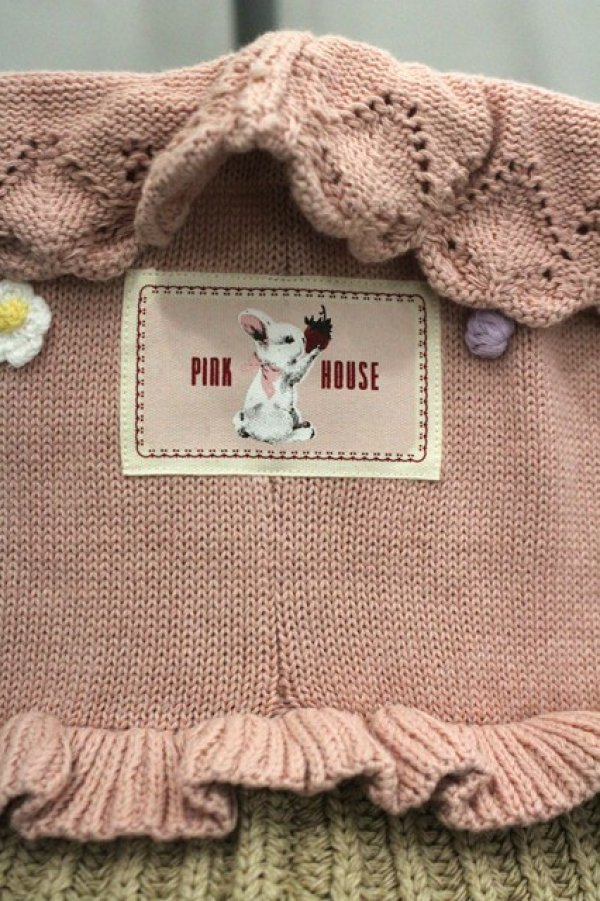 画像4: PINK HOUSE / スイーツスプリングバニーモチーフニットポシェット  ピンク I-26-03-30-078-LO-BG-SA-ZI (4)