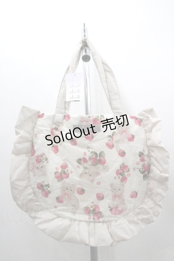 画像2: alcali / 青木美沙子コラボ ノベルティサコッシュ  白Ｘピンク I-26-03-30-080-LO-BG-SA-ZI (2)