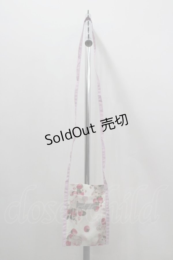 画像1: alcali × misako aoki / サイベリアンストロベリートートバッグ  アイボリー I-26-03-30-081-GO-BG-SA-ZI (1)