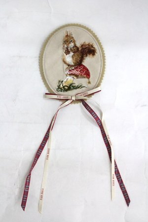 画像: PINK HOUSE / ウィンターフォレストトリート刺繍ワッペン  ブラウン I-26-03-30-086-LO-ZA-SA-ZI