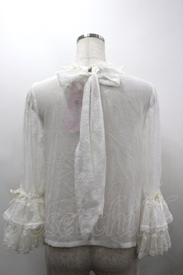 画像2: Angel's Heart / レース袖ブラウス  アイボリー I-26-03-30-013-EL-BL-SA-ZI (2)