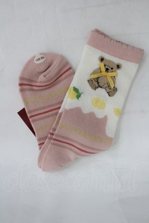 画像: PINK HOUSE / ハニーレモンテディソックス  ピンク I-26-03-30-098-LO-ZA-SA-ZI