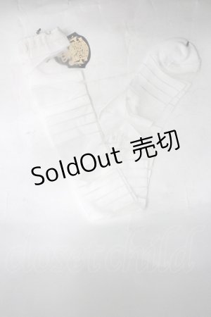 画像: ALICE and the PIRATES / くるくる包帯シースルーオーバーニーソックス  白 I-26-03-30-099-PA-ZA-TE-ZI