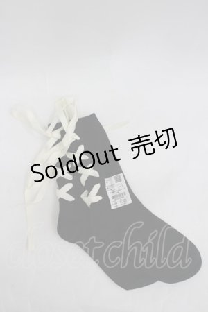 画像: axes femme POETIQUE / 後ろレースアップソックス F 黒 I-26-03-30-100-AX-ZA-TE-ZI