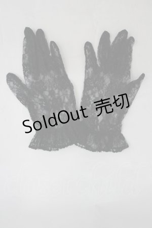 画像: GOTH / レースショートグローブ  黒 I-26-03-30-102-GO-ZA-TE-ZI