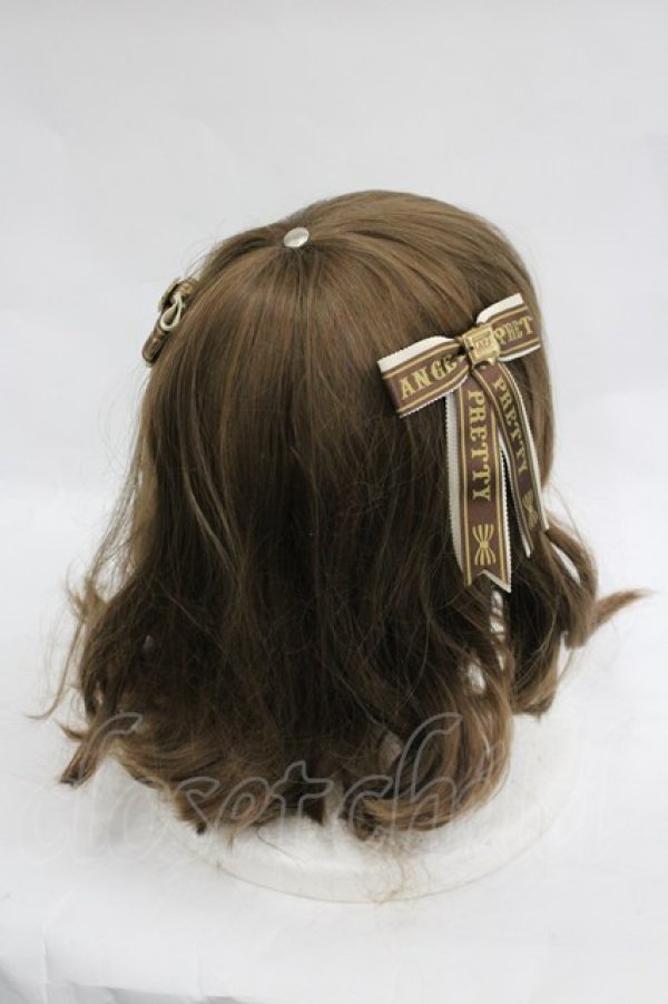 画像2: Angelic Pretty / Chocolaterie PetitリボンクリップSet  アイボリーＸブラウン I-26-03-30-108-AP-AC-SA-ZI (2)