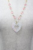 画像1: Angelic Pretty / Decoration Heartネックレス  クリア I-26-03-30-111-AP-AC-SA-ZI (1)
