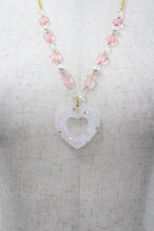 画像: Angelic Pretty / Decoration Heartネックレス  クリア I-26-03-30-111-AP-AC-SA-ZI