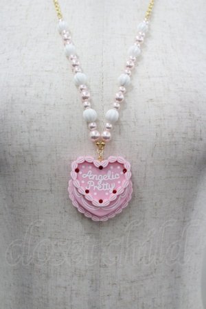 画像: Angelic Pretty / Happy Cakesネックレス  ピンク I-26-03-30-112-AP-AC-SA-ZI