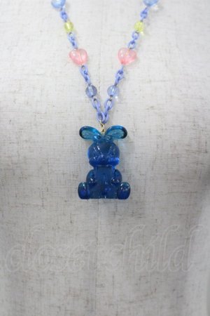 画像: Angelic Pretty / リリカルバニーDropsネックレス  青 I-26-03-30-115-AP-AC-SA-ZI