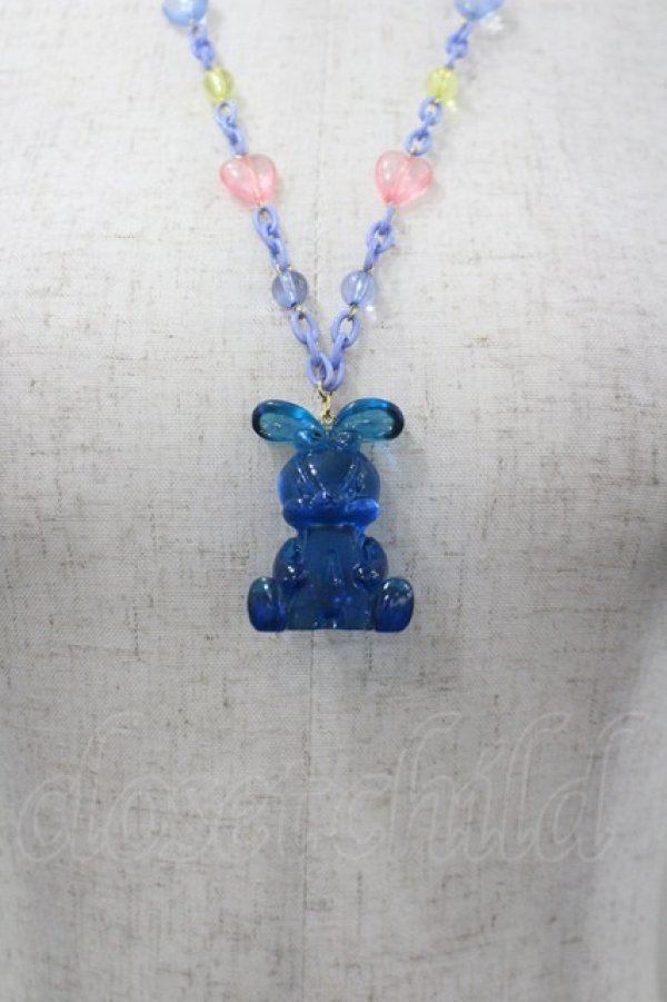 画像1: Angelic Pretty / リリカルバニーDropsネックレス  青 I-26-03-30-115-AP-AC-SA-ZI (1)