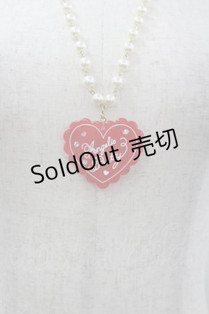 画像: Angelic Pretty / トッピングハートネックレス  赤 I-26-03-30-117-AP-AC-SA-ZI