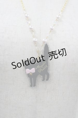 画像: Angelic Pretty / Little Catネックレス  黒Ｘゴールド I-26-03-30-118-AP-AC-SA-ZI