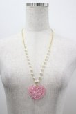 画像2: Angelic Pretty / トッピングハートネックレス  ピンク I-26-03-30-119-AP-AC-SA-ZI (2)