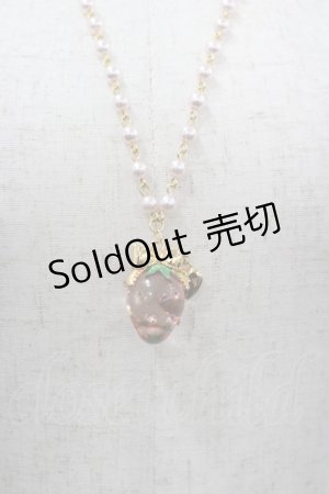 画像: Angelic Pretty / Crystal Berryネックレス  ピンク I-26-03-30-120-AP-AC-SA-ZI