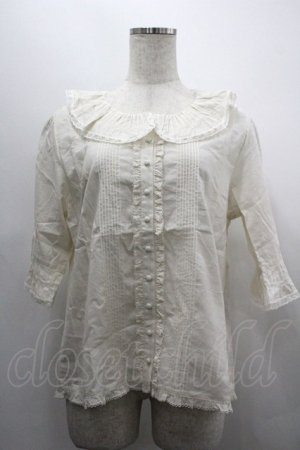 画像: PINK HOUSE / 衿付きブラウス  生成り I-26-03-30-017-LO-BL-SA-ZI