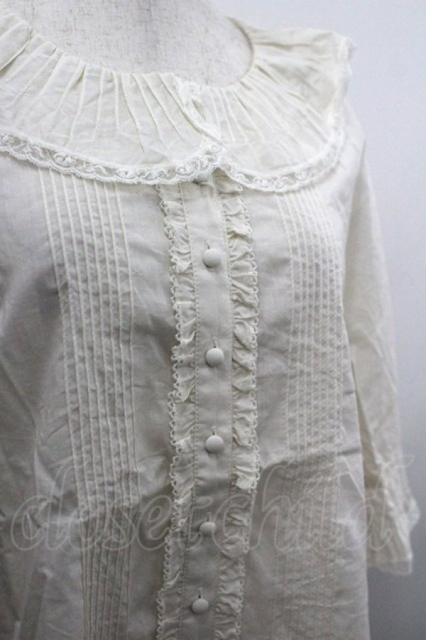 画像3: PINK HOUSE / 衿付きブラウス  生成り I-26-03-30-017-LO-BL-SA-ZI (3)