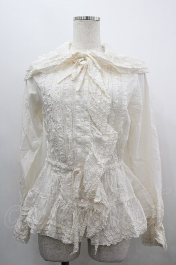 画像1: PINK HOUSE / フード付きローンオーバーブラウス  生成り I-26-03-30-018-LO-BL-SA-ZI (1)