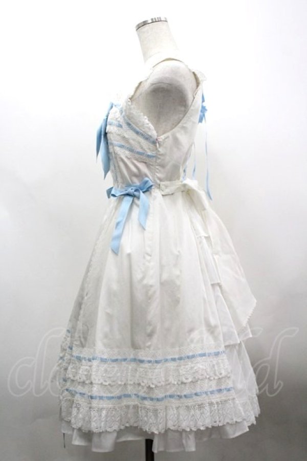 画像2: BABY,THE STARS SHINE BRIGHT / Mariquiseジャンパースカート  オフ白×サックス I-26-03-30-025-BA-OP-TE-ZI (2)