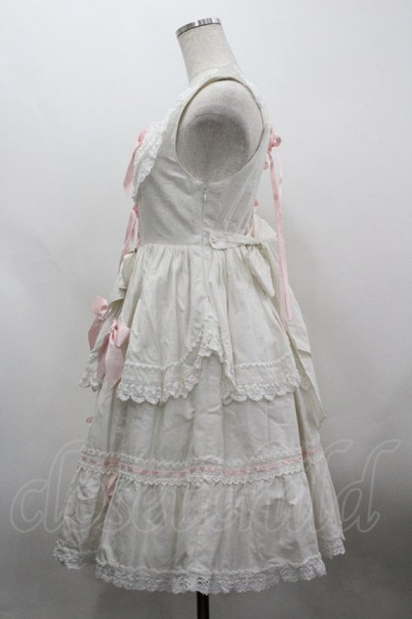 画像2: BABY,THE STARS SHINE BRIGHT / Sweet Heartくみゃちゃんジャンパースカート  オフ I-26-03-30-026-BA-OP-TE-ZI (2)