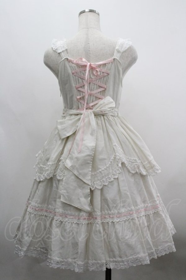 画像3: BABY,THE STARS SHINE BRIGHT / Sweet Heartくみゃちゃんジャンパースカート  オフ I-26-03-30-026-BA-OP-TE-ZI (3)