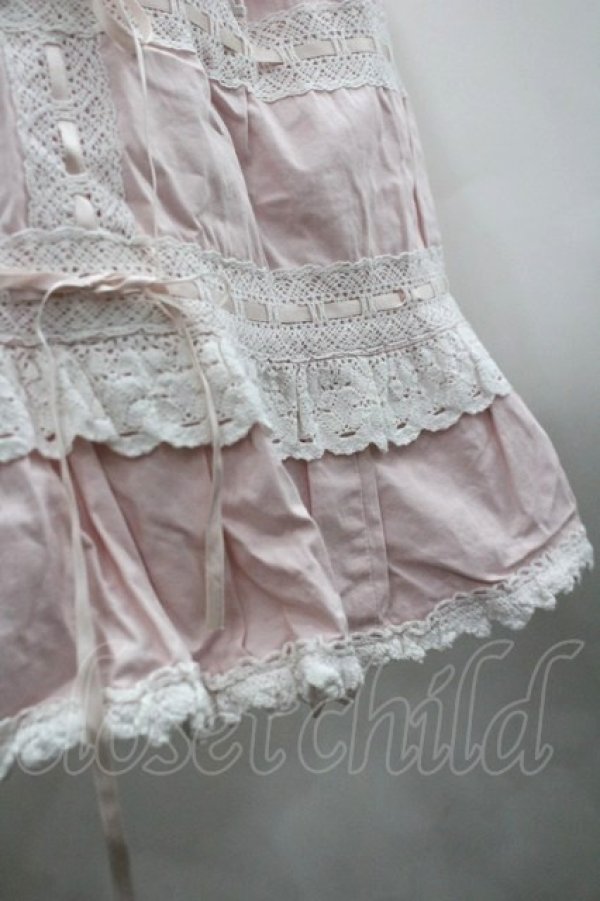 画像6: BABY,THE STARS SHINE BRIGHT / ベビードールジャンパースカート  ピンクＸ白 I-26-03-30-027-BA-OP-SA-ZI (6)