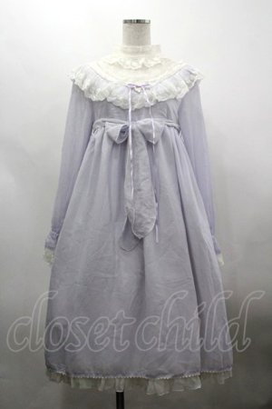 画像: BABY,THE STARS SHINE BRIGHT / Fluffy Dream Ribbonナイティワンピース  ラベンダー I-26-03-30-028-BA-OP-SA-ZI