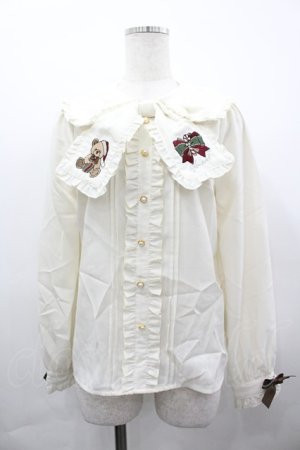 画像: Amavel / Holy Night Bearリボンブラウス  アイボリー I-26-04-01-001-CA-BL-SA-ZI