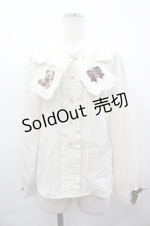 画像: Amavel / Holy Night Bearリボンブラウス  アイボリー I-26-04-01-001-CA-BL-SA-ZI