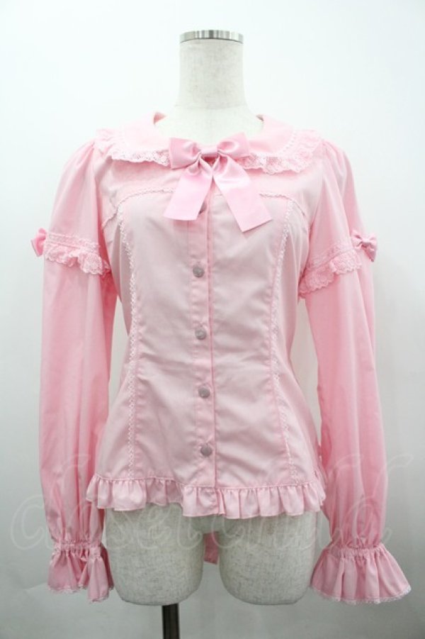 画像1: Angelic Pretty / ときめきレースブラウス  ピンク I-26-04-01-004-AP-BL-SA-ZI (1)
