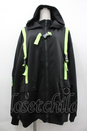 画像: ACDC RAG / 渦雷ジャケット  黒×ネオングリーン I-26-04-01-039-PU-TO-TE-ZI