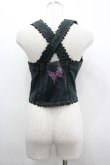 画像2: ALGONQUINS / 蝶刺繍デニムビスチェ F  I-26-04-01-040-AL-TO-TE-ZI (2)