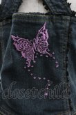 画像3: ALGONQUINS / 蝶刺繍デニムビスチェ F  I-26-04-01-040-AL-TO-TE-ZI (3)
