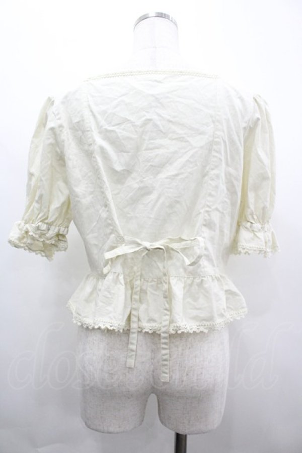 画像2: PINK HOUSE / フリル使いブラウス  生成り I-26-04-01-042-LO-BL-SA-ZI (2)