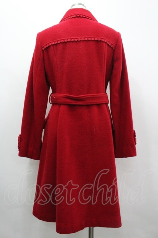 画像2: Emily Temple cute / ウエストマークコート  赤 I-26-04-01-043-ET-CO-TE-ZI (2)