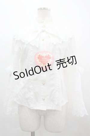 画像: BABY,THE STARS SHINE BRIGHT / エリザベスブラウス  白 I-26-04-01-005-BA-BL-SA-ZI