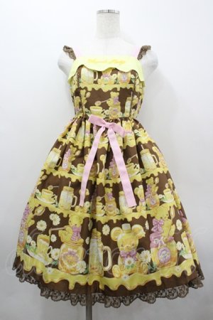 画像: Angelic Pretty / Honey Bear's Cafeジャンパースカート  ブラウン I-26-04-01-046-AP-OP-SA-ZI