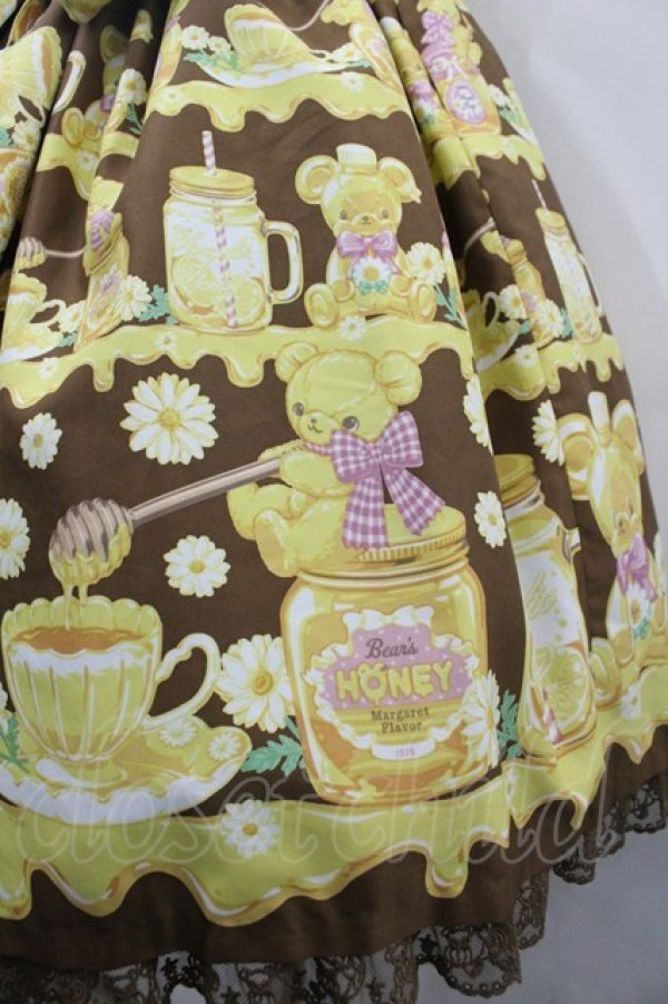 画像3: Angelic Pretty / Honey Bear's Cafeジャンパースカート  ブラウン I-26-04-01-046-AP-OP-SA-ZI (3)