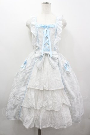 画像: BABY,THE STARS SHINE BRIGHT / Fragrant Floral Menuet ジャンパースカート  サックス I-26-04-01-048-BA-OP-TE-ZI