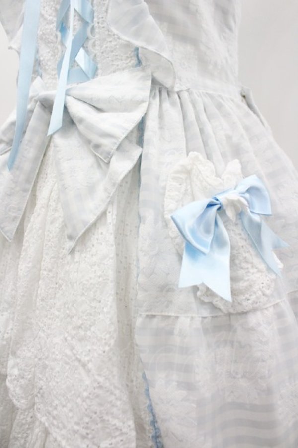 画像3: BABY,THE STARS SHINE BRIGHT / Fragrant Floral Menuet ジャンパースカート  サックス I-26-04-01-048-BA-OP-TE-ZI (3)