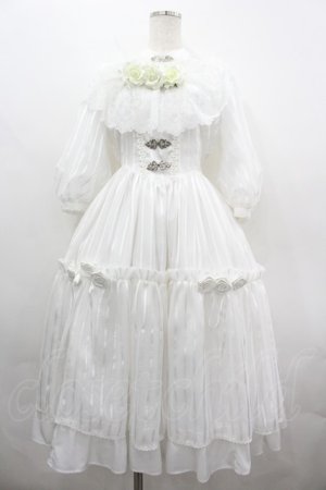 画像: ALICE and the PIRATES / 薔薇の淑女ワンピース  白 I-26-04-01-050-PA-OP-SA-ZI