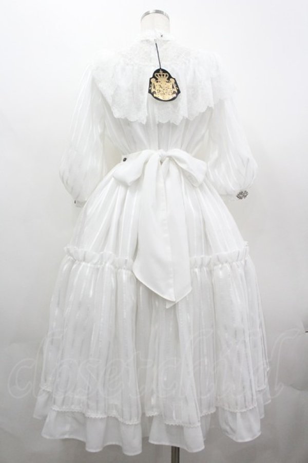 画像2: ALICE and the PIRATES / 薔薇の淑女ワンピース  白 I-26-04-01-050-PA-OP-SA-ZI (2)