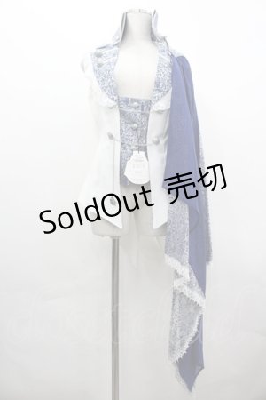 画像: ALICE and the PIRATES / Holy Knight〜聖なる夜の聖なる騎士〜ショルダートレーン付きベスト  白Ｘ紺 I-26-04-01-052-PA-JA-SA-ZI