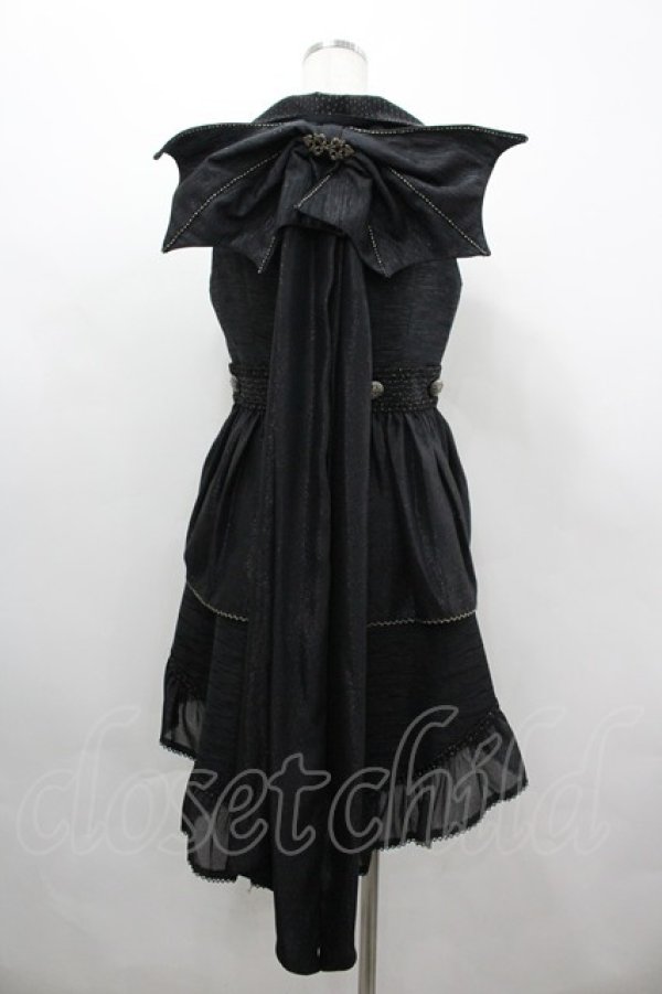 画像2: ALICE and the PIRATES / 海神ポセイドントレーン付きベスト  黒 I-26-04-01-053-PA-TO-SA-ZI (2)