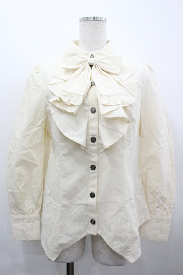 画像1: Hoshibako Works / トレインマーチブラウス  生成り I-26-04-01-006-LO-BL-SA-ZI (1)