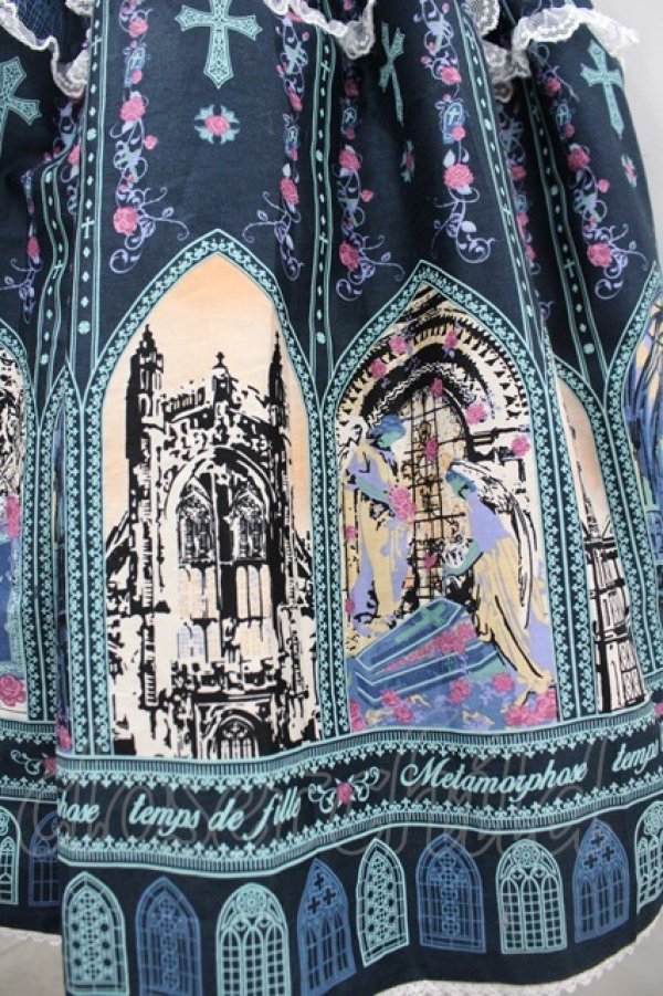 画像3: metamorphose / 薔薇の聖堂シャーリングジャンパースカートセット  グリーン I-26-04-01-054-ME-OP-SA-ZI (3)