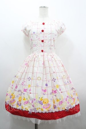 画像: metamorphose / CL The March of Duck ワンピース  白 I-26-04-01-056-ME-OP-SA-ZI